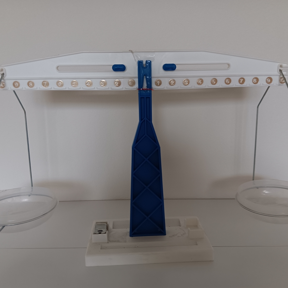 Blue and White Balance Scale